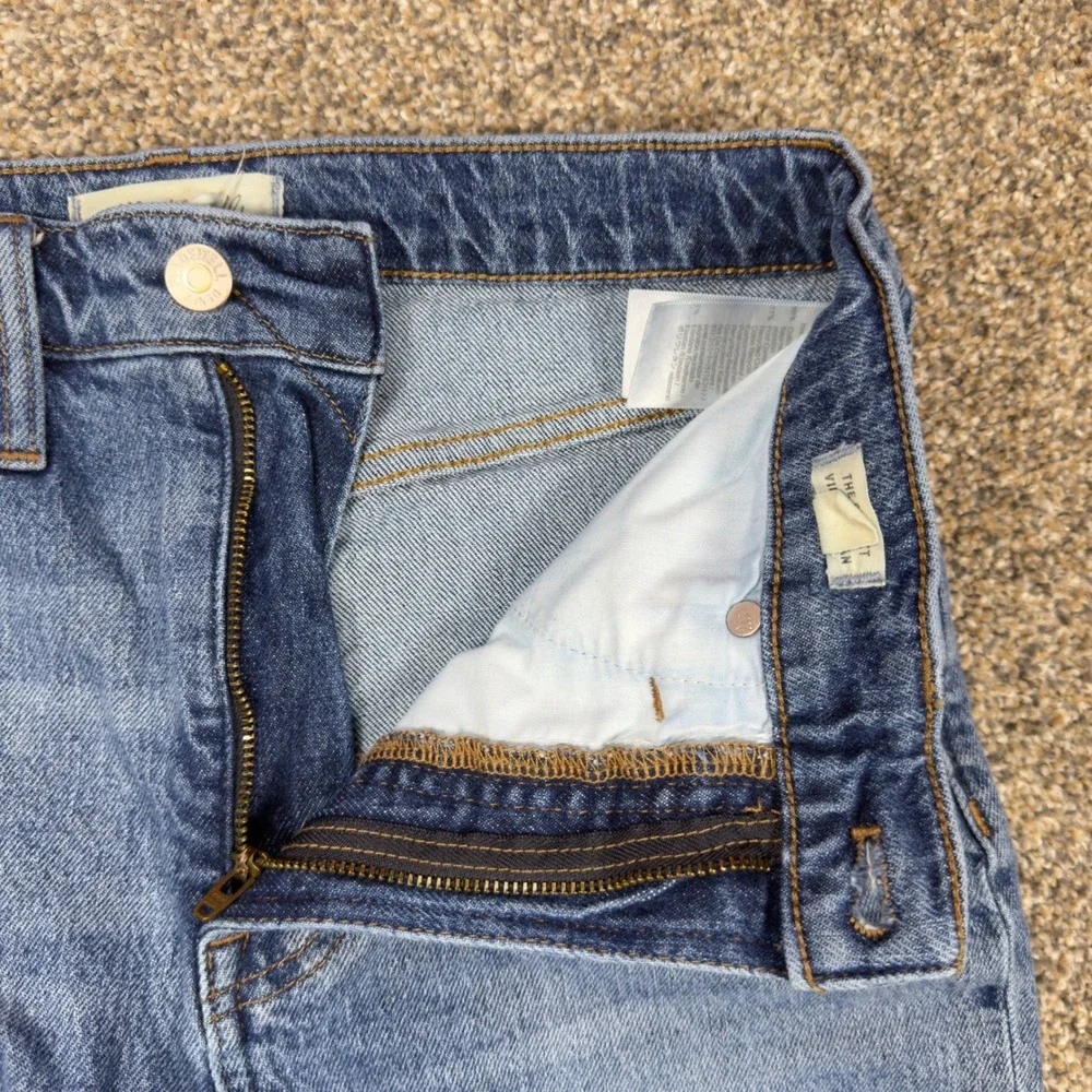 Madwell The Perfect Vintage Jean Womens 27 Medium Wash High Rise Straight Denim